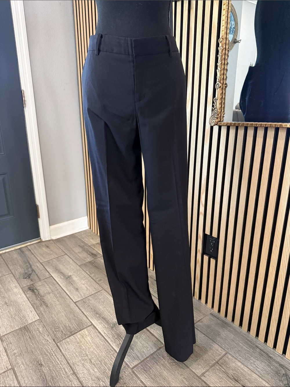Banana Republic Black Straight-Leg Women's Dress Pants